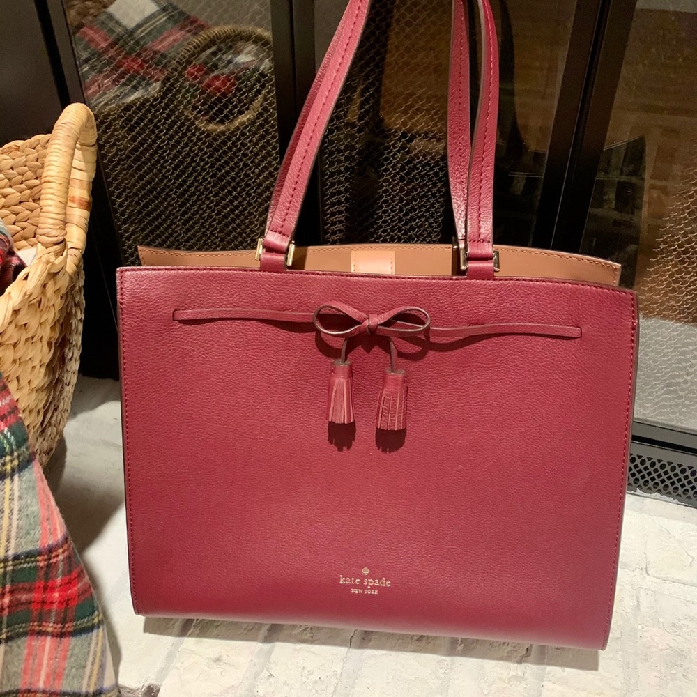 Kate Spade maroon bag - barely used